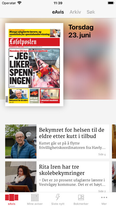 Emulate iPhone app Lofotposten eAvis using MyAndroid Emulate iPhone app Lofotposten eAvis using MyAndroid
