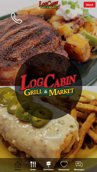 Emulate iPhone app Log Cabin Grill using MyAndroid Emulate iPhone app Log Cabin Grill using MyAndroid