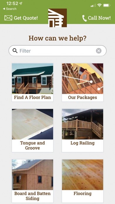 Emulate iPhone app Log Cabins for Less using MyAndroid Emulate iPhone app Log Cabins for Less using MyAndroid