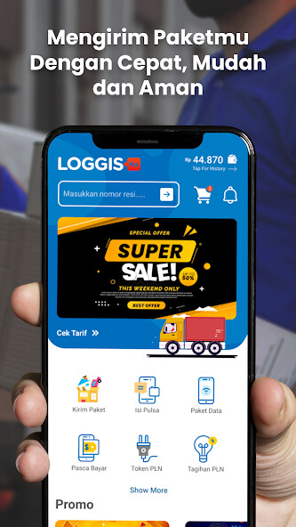 Run android online APK Loggisku - PaketBayarTagihan from MyAndroid or emulate Loggisku - PaketBayarTagihan using MyAndroid