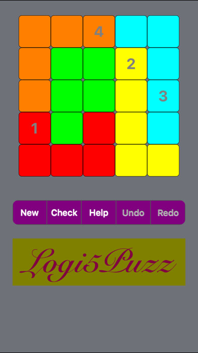 Emulate iPhone app Logi5Puzz - 5x5 jigsaw Sudoku using MyAndroid
