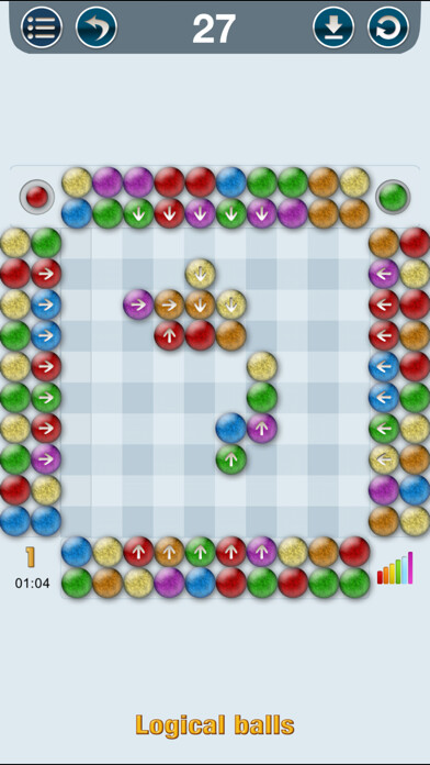 Emulate iPhone app Logical Balls: Bubble Breaker using MyAndroid