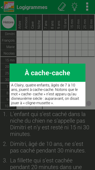 Emulate iPhone app Logic Puzzles in French using MyAndroid Emulate iPhone app Logic Puzzles in French using MyAndroid