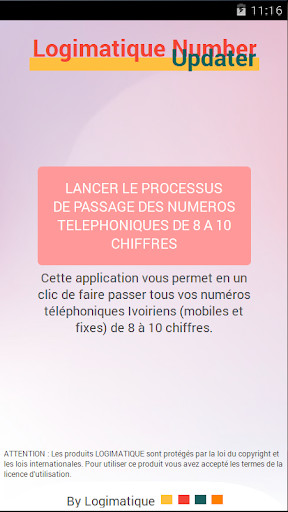 Run android online APK Logimatique Number Updater from MyAndroid or emulate Logimatique Number Updater using MyAndroid