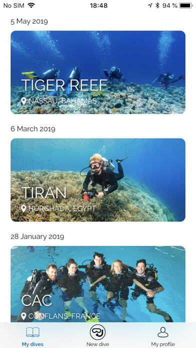 Emulate iPhone app Log My Dive using MyAndroid
