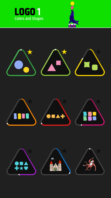 Emulate iPhone app LOGO 1: Colors and Shapes using MyAndroid Emulate iPhone app LOGO 1: Colors and Shapes using MyAndroid