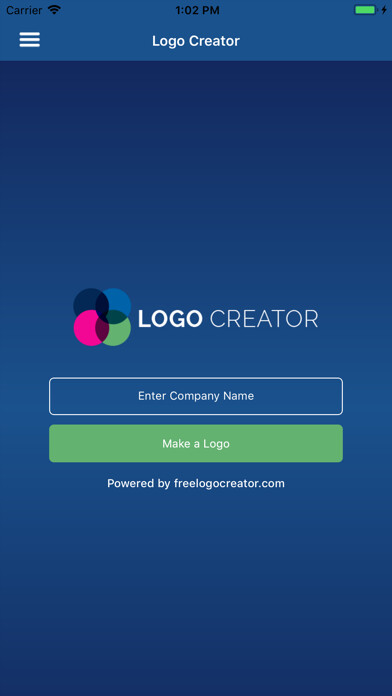 Emulate iPhone app Logo Creator Light using MyAndroid