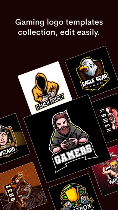 Emulate iPhone app Logo Esport Gaming Maker using MyAndroid