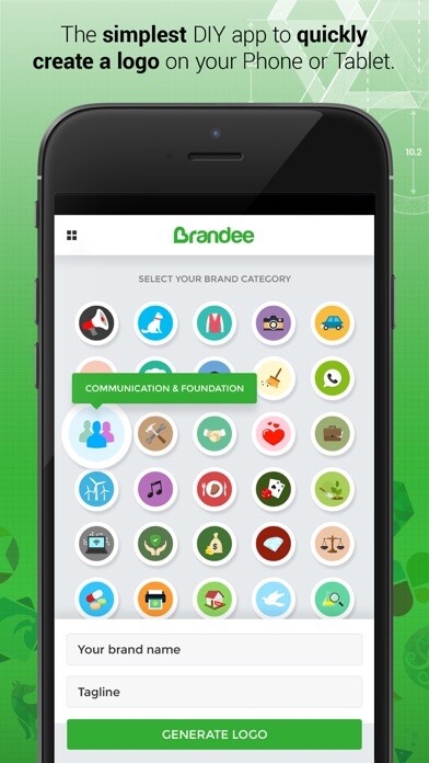 Emulate iPhone app Logo Maker & Designer -Brandee using MyAndroid Emulate iPhone app Logo Maker & Designer -Brandee using MyAndroid