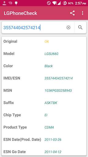 Run android online APK LoGo Phone Check - Imei Info from MyAndroid or emulate LoGo Phone Check - Imei Info using MyAndroid