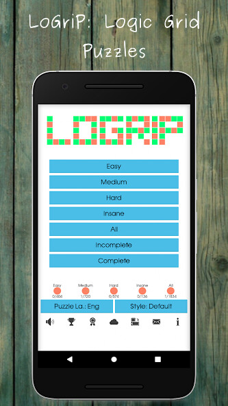Run android online APK LoGriP (Logic Grid Puzzles) from MyAndroid or emulate LoGriP (Logic Grid Puzzles) using MyAndroid