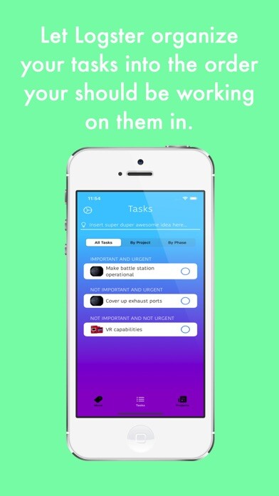 Emulate iPhone app Logster - Ideation and Tasks using MyAndroid Emulate iPhone app Logster - Ideation and Tasks using MyAndroid