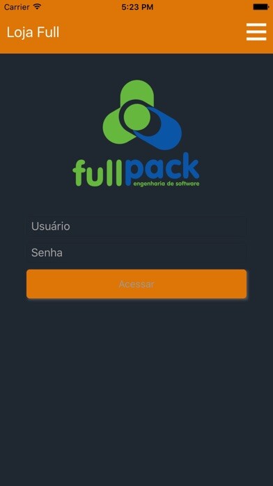 Emulate iPhone app Loja Full using MyAndroid