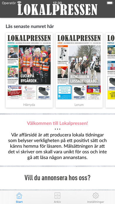 Emulate iPhone app Lokalpressens e-tidning using MyAndroid Emulate iPhone app Lokalpressens e-tidning using MyAndroid