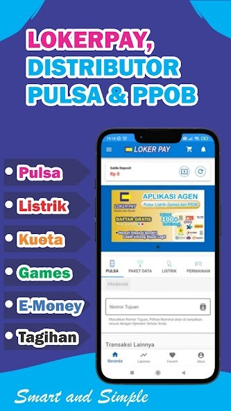 Run android online APK LokerPay: Bisnis Pulsa  PPOB from MyAndroid or emulate LokerPay: Bisnis Pulsa  PPOB using MyAndroid