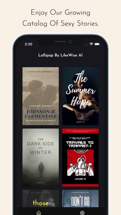 Emulate iPhone app Lollipop - Sexy Stories using MyAndroid