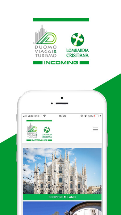 Emulate iPhone app Lombardia Cristiana using MyAndroid