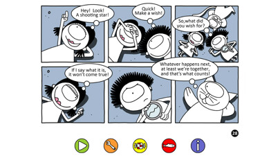 Emulate iPhone app Léon bande dessinée using MyAndroid