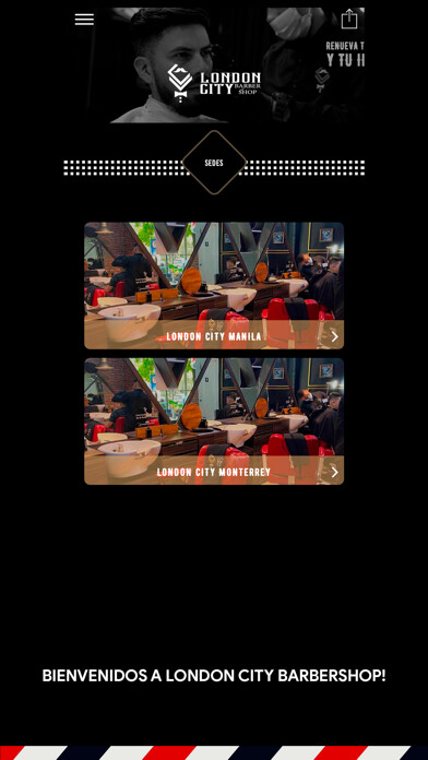 Emulate iPhone app London City Barbershop using MyAndroid Emulate iPhone app London City Barbershop using MyAndroid