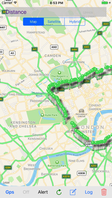 Emulate iPhone app London Congestion Charge Alert using MyAndroid