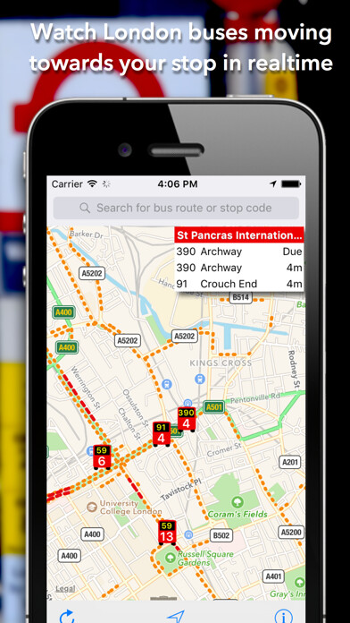 Emulate iPhone app London Live Bus Map using MyAndroid Emulate iPhone app London Live Bus Map using MyAndroid
