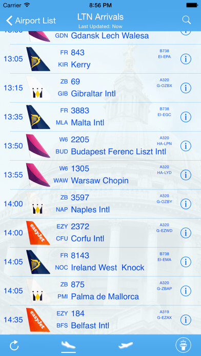 Emulate iPhone app London Luton Airport - iPlane Flight Information using MyAndroid Emulate iPhone app London Luton Airport - iPlane Flight Information using MyAndroid