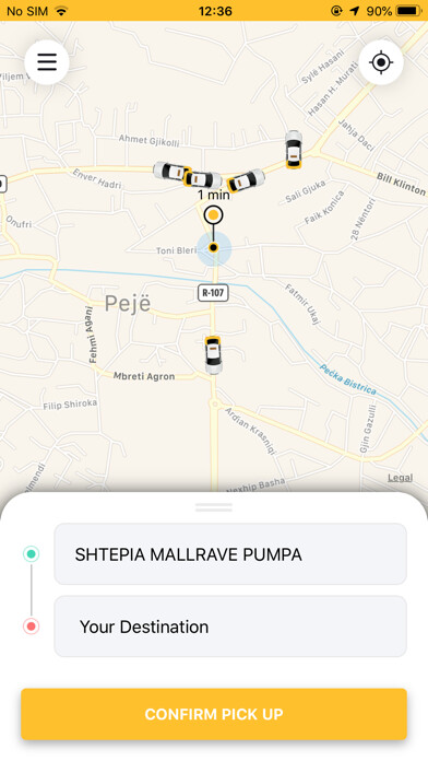 Emulate iPhone app London Taxi Peja using MyAndroid
