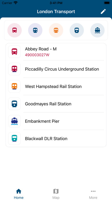 Emulate iPhone app London Transport Live Times using MyAndroid