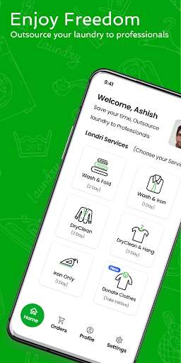 Run android online APK Londri - Best Laundry App In Pune from MyAndroid or emulate Londri - Best Laundry App In Pune using MyAndroid