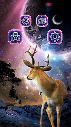 Run android online APK Lonely, Galaxy, Deer Theme & Live Wallpaper from MyAndroid or emulate Lonely, Galaxy, Deer Theme & Live Wallpaper using MyAndroid