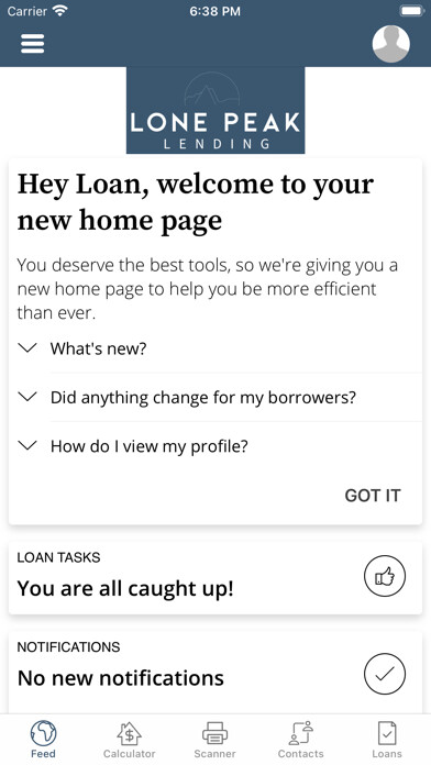 Emulate iPhone app Lone Peak Lending using MyAndroid