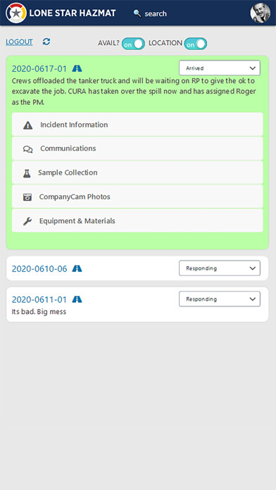 Emulate iPhone app Lone Star Hazmat HAZGen 2:15 using MyAndroid