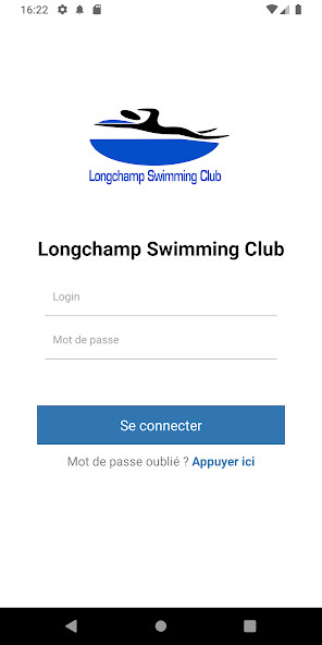 Emulate iPhone app Longchamp Swimming Club using MyAndroid
