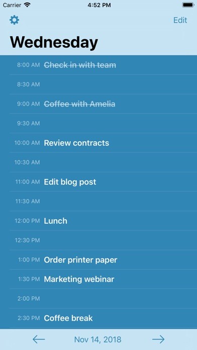 Emulate iPhone app Long Day – Day Planner using MyAndroid Emulate iPhone app Long Day – Day Planner using MyAndroid
