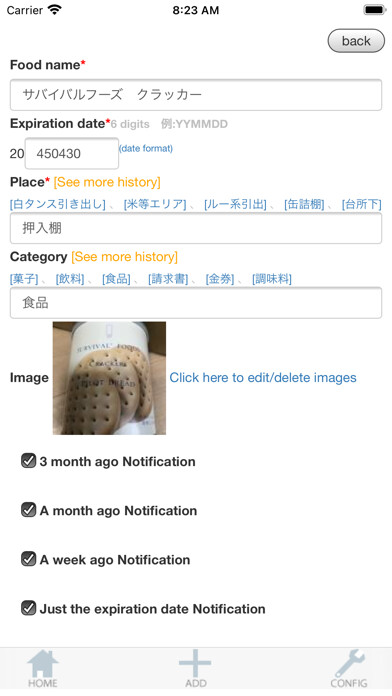 Emulate iPhone app Long food limit alert using MyAndroid Emulate iPhone app Long food limit alert using MyAndroid