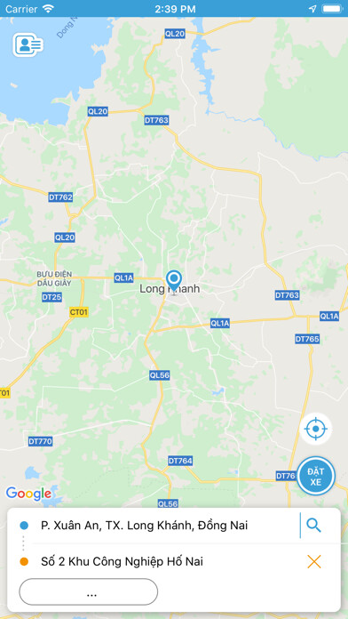 Emulate iPhone app Long Khánh Taxi using MyAndroid Emulate iPhone app Long Khánh Taxi using MyAndroid