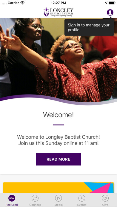 Emulate iPhone app LONGLEY BAPTIST using MyAndroid Emulate iPhone app LONGLEY BAPTIST using MyAndroid