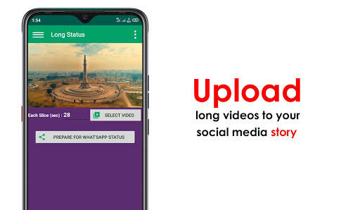Run android online APK Long Video Status Uploader -Status Video splitter from MyAndroid or emulate Long Video Status Uploader -Status Video splitter using MyAndroid