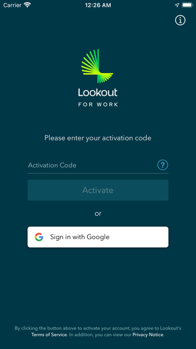 Emulate iPhone app Lookout for Work using MyAndroid Emulate iPhone app Lookout for Work using MyAndroid