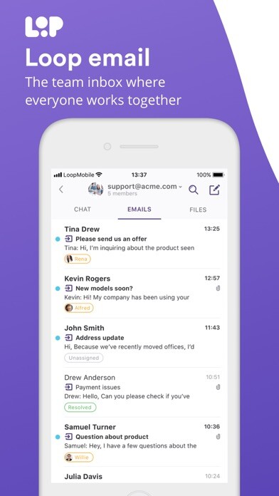 Emulate iPhone app Loop Email: Mail & Team Chat using MyAndroid Emulate iPhone app Loop Email: Mail & Team Chat using MyAndroid