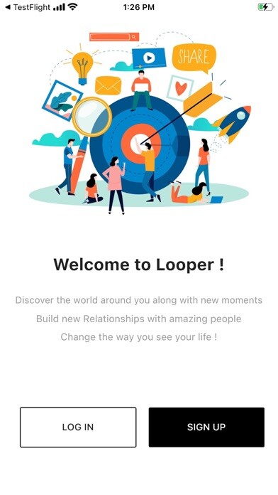 Emulate iPhone app Looper-social using MyAndroid Emulate iPhone app Looper-social using MyAndroid