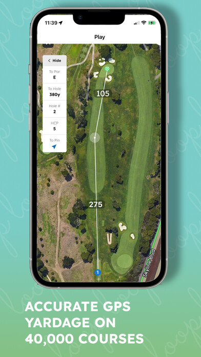 Emulate iPhone app Loop Golf GPS & Tracking using MyAndroid