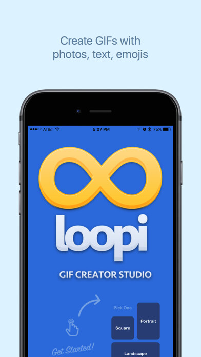 Emulate iPhone app Loopi - GIF Creator Studio - Loop Photos, Text, and Emojis using MyAndroid Emulate iPhone app Loopi - GIF Creator Studio - Loop Photos, Text, and Emojis using MyAndroid
