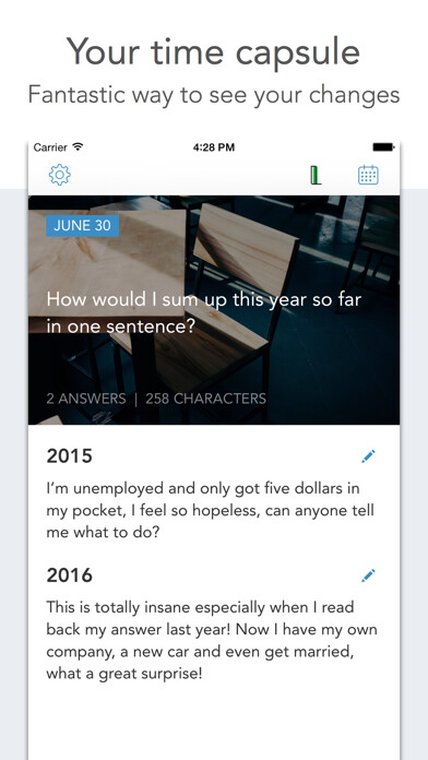 Emulate iPhone app Loop Journal: Q&A a day shows your changes using MyAndroid Emulate iPhone app Loop Journal: Q&A a day shows your changes using MyAndroid