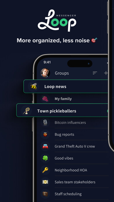 Emulate iPhone app Loop Messenger using MyAndroid