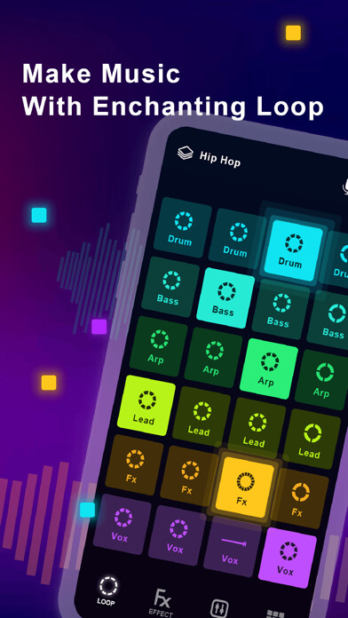 Emulate iPhone app Looppad - Groove & Beat Maker using MyAndroid Emulate iPhone app Looppad - Groove & Beat Maker using MyAndroid