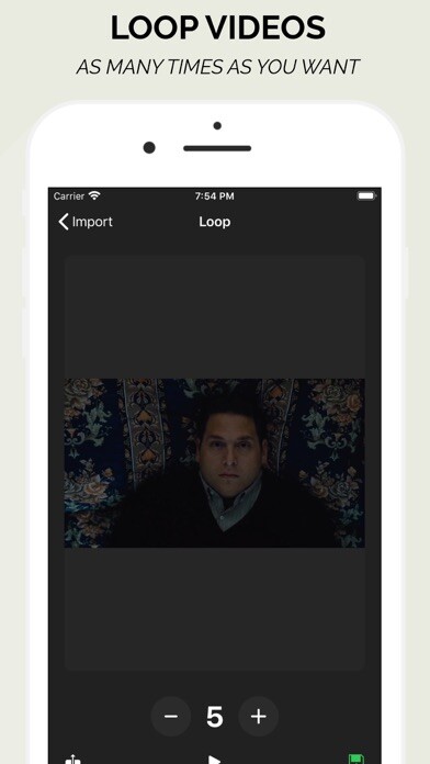 Emulate iPhone app Loop Videos - Repeater using MyAndroid