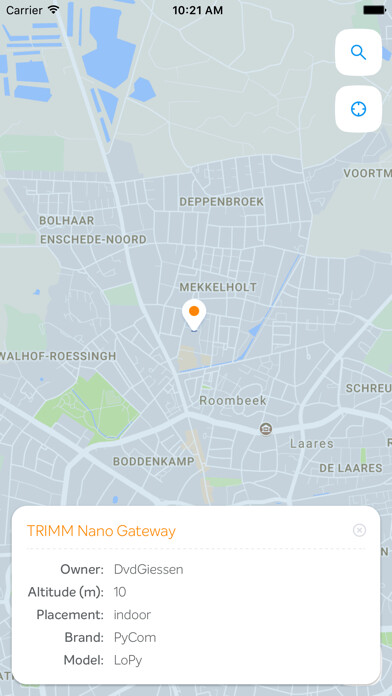 Emulate iPhone app Lora Lora using MyAndroid
