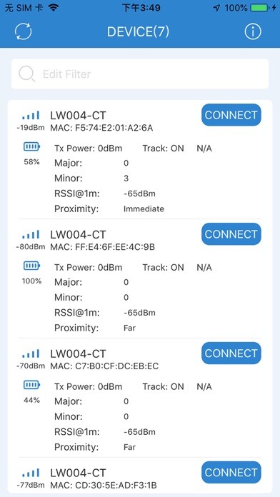 Emulate iPhone app LoRa Tracking using MyAndroid