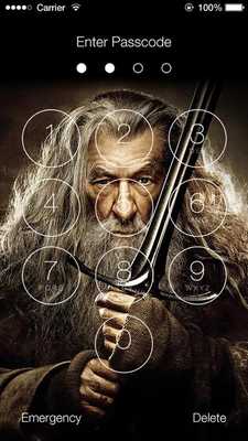 Emulate Android APK Lord Of The Rings Lock Screen